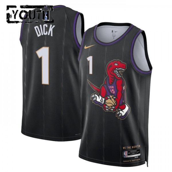 Toronto Raptors Trikot Grady Dick Nike 2024-25 City Edition Schwarz Swingman - Kinder Toronto Raptors Trikot Grady Dick Nike 2024-25 City Edition Schwarz Swingman - Kinder